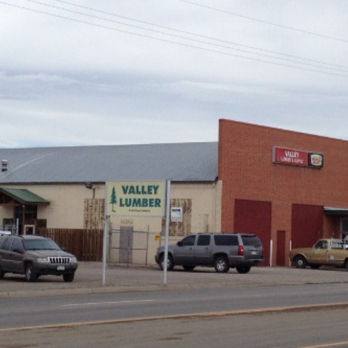 Industrial building marked 