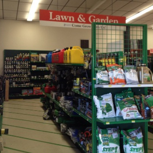 A store aisle with a 