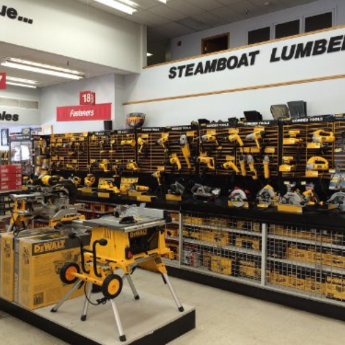 A hardware store with a 